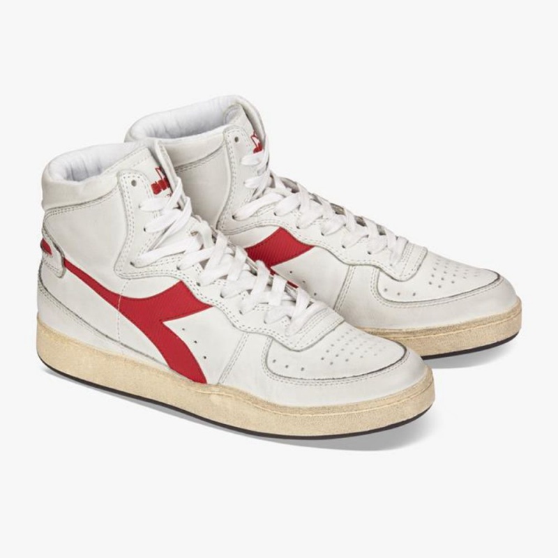 Diadora MI Basket Høje Sneakers Herre Rød | FASYVDR-97