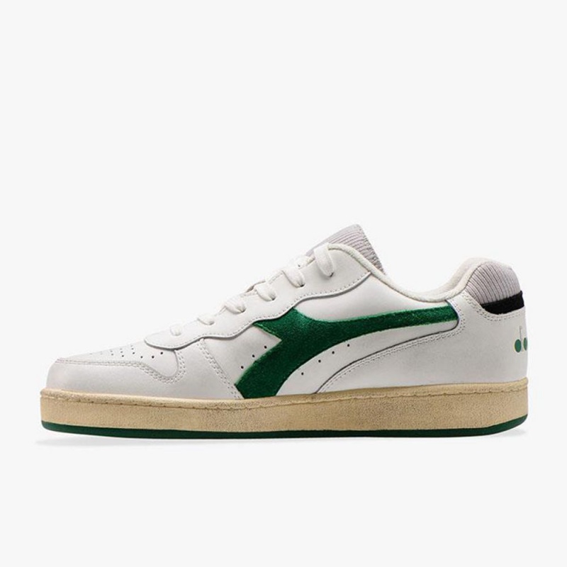 Diadora MI Basket Lave Sneakers Dame Grøn | KXONFJT-40