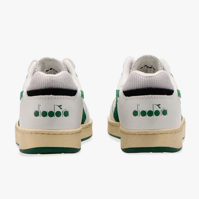 Diadora MI Basket Lave Sneakers Dame Grøn | KXONFJT-40