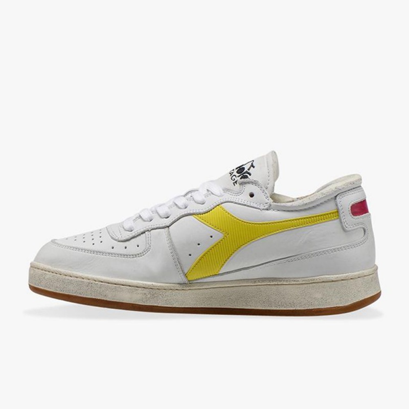 Diadora MI Basket Lave Sneakers Dame Gul | BLAYJHW-14