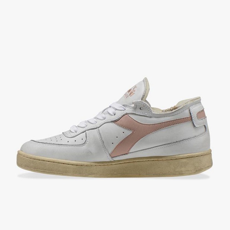 Diadora MI Basket Lave Sneakers Dame Lyserød | JSGUOAY-62