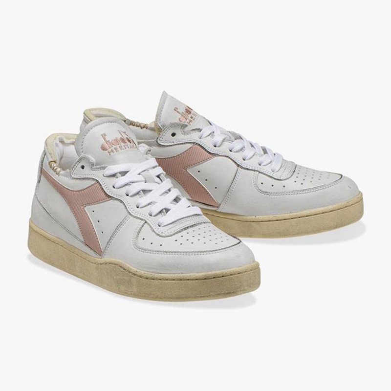 Diadora MI Basket Lave Sneakers Dame Lyserød | JSGUOAY-62