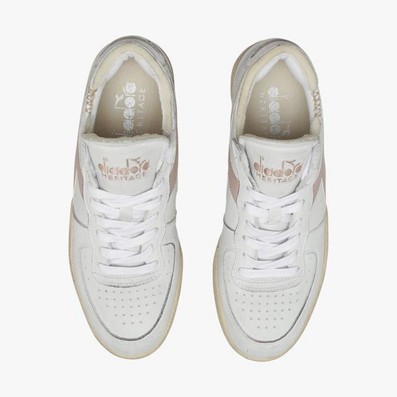 Diadora MI Basket Lave Sneakers Dame Lyserød | JSGUOAY-62