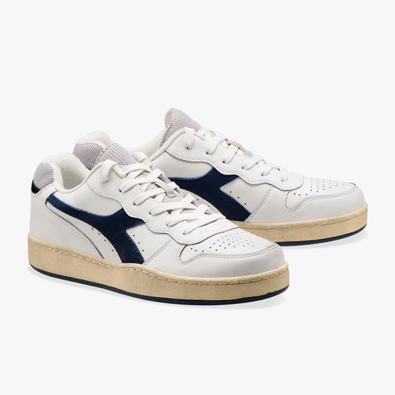 Diadora MI Basket Lave Sneakers Dame Mørkeblå | ITRBHEN-96