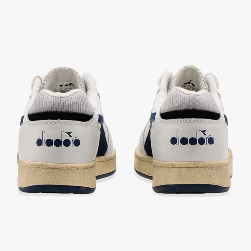 Diadora MI Basket Lave Sneakers Dame Mørkeblå | ITRBHEN-96