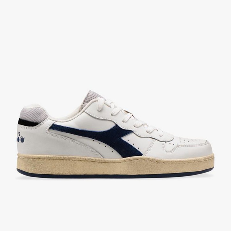 Diadora MI Basket Lave Sneakers Dame Mørkeblå | ITRBHEN-96