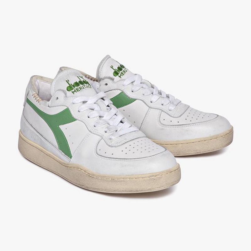 Diadora MI Basket Lave Sneakers Herre Grøn | JORIFUG-94