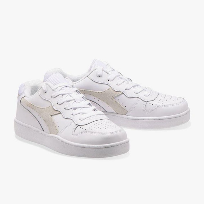 Diadora MI Basket Lave Sneakers Herre Hvide | BKYSJIH-95