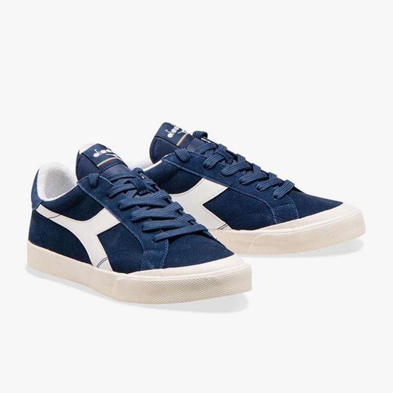 Diadora Melody Lave Sneakers Dame Mørkeblå | AWEMPBQ-74