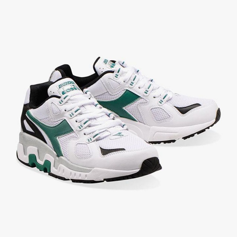 Diadora Mythos Lave Sneakers Herre Grøn | WKQJYXO-50