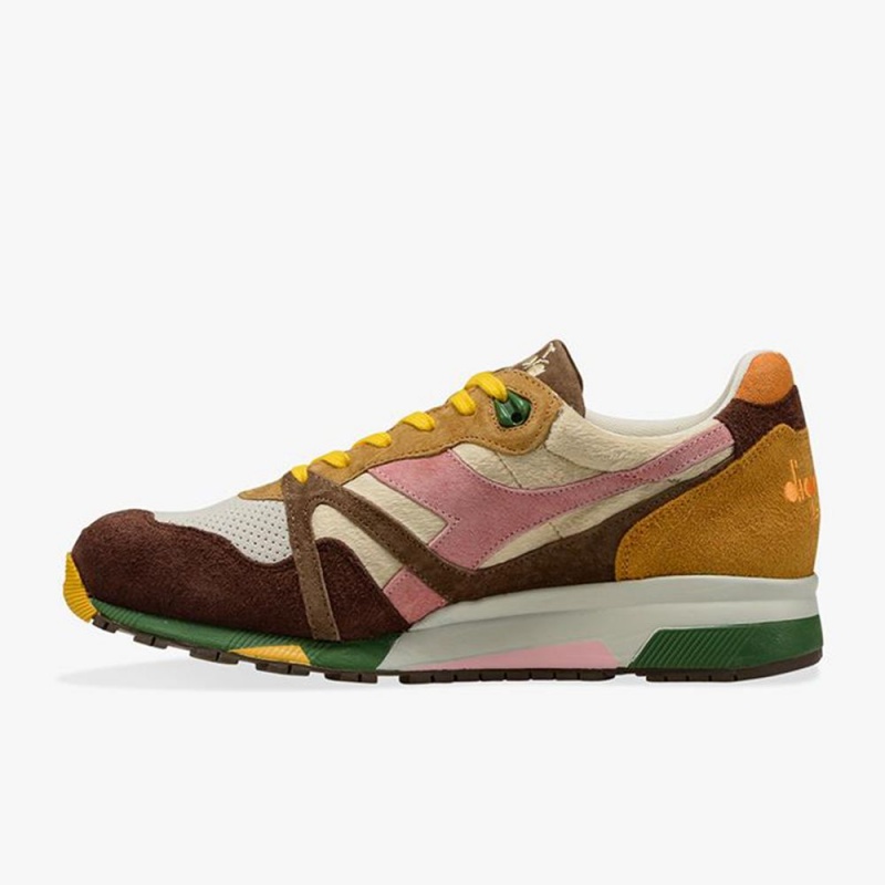 Diadora N9000 Lave Sneakers Herre Brune | OEXKZHJ-39