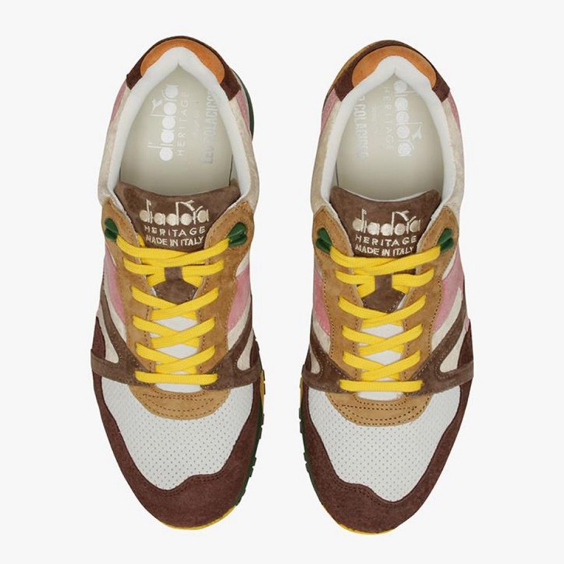 Diadora N9000 Lave Sneakers Herre Brune | OEXKZHJ-39