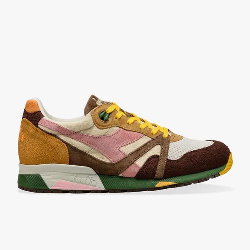 Diadora N9000 Lave Sneakers Herre Brune | OEXKZHJ-39