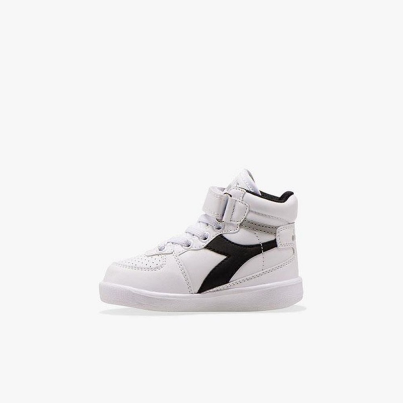 Diadora Playground Høje Sneakers Børn Hvide | PAOUHIS-74