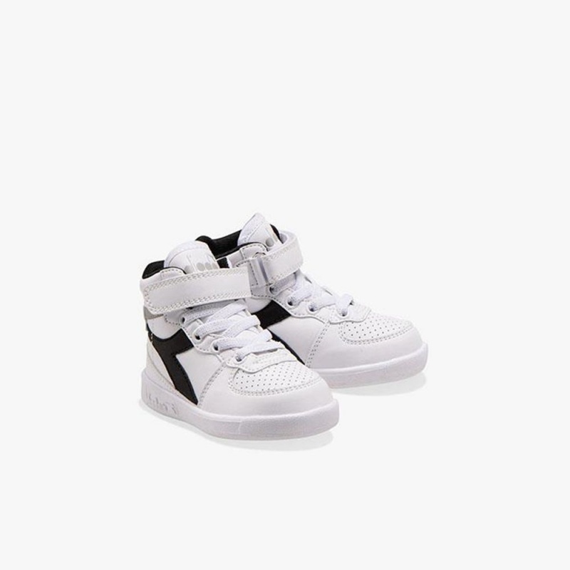 Diadora Playground Høje Sneakers Børn Hvide | PAOUHIS-74