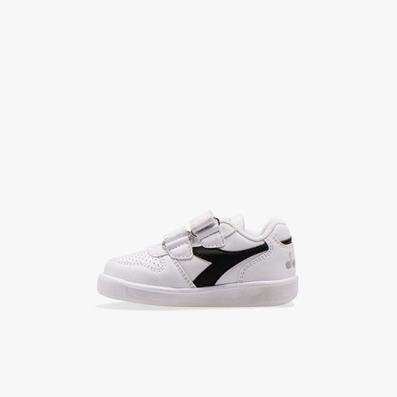 Diadora Playground Lave Sneakers Børn Hvide | XPCKISR-84