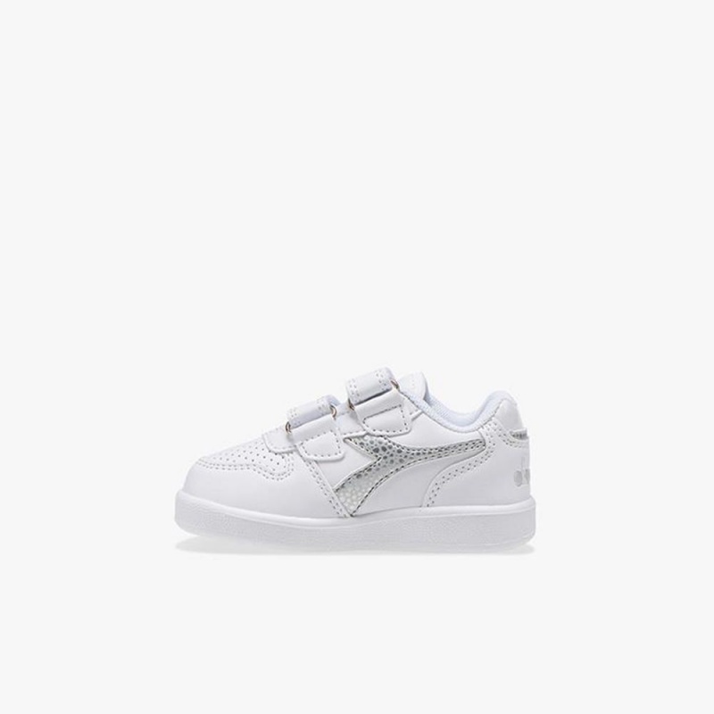 Diadora Playground Lave Sneakers Børn Hvide | MUGBPAF-28