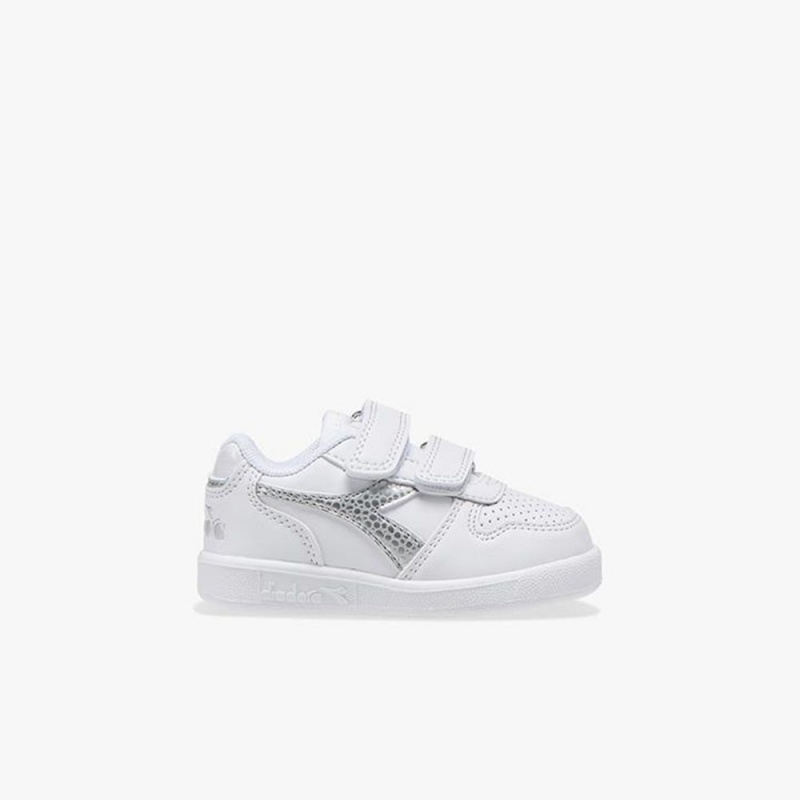 Diadora Playground Lave Sneakers Børn Hvide | MUGBPAF-28