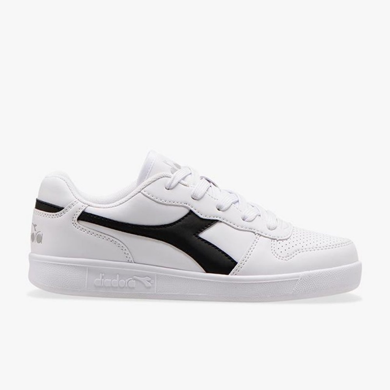 Diadora Playground Lave Sneakers Børn Hvide | PXTUAHW-01