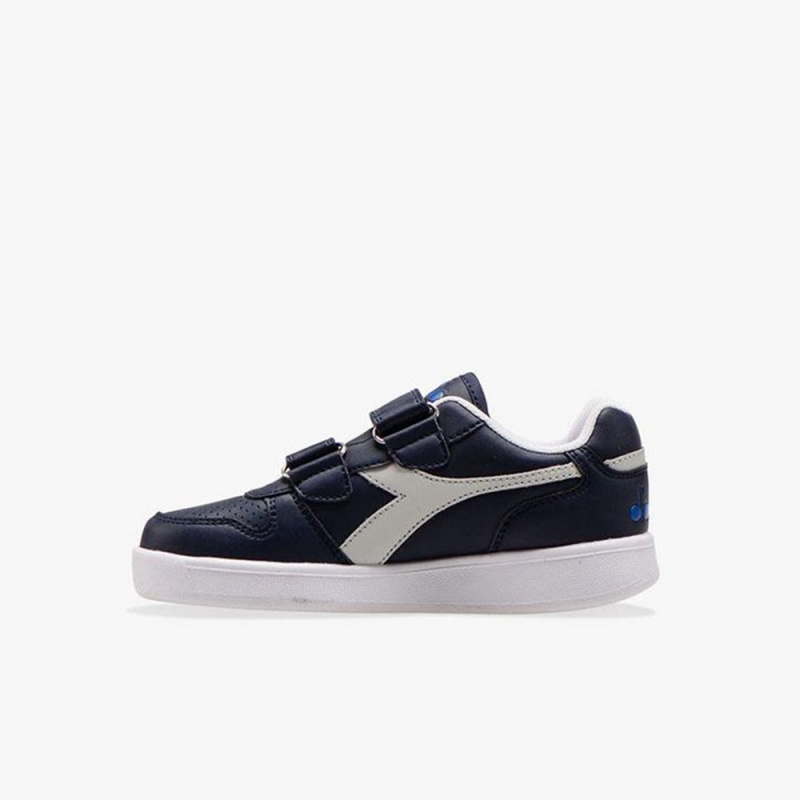 Diadora Playground Lave Sneakers Børn Mørkeblå | EFRDMJT-27