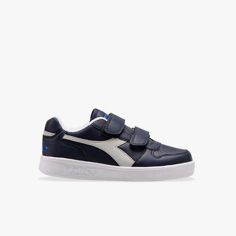 Diadora Playground Lave Sneakers Børn Mørkeblå | EFRDMJT-27