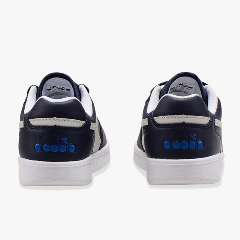 Diadora Playground Lave Sneakers Børn Mørkeblå | ULNHWBF-03