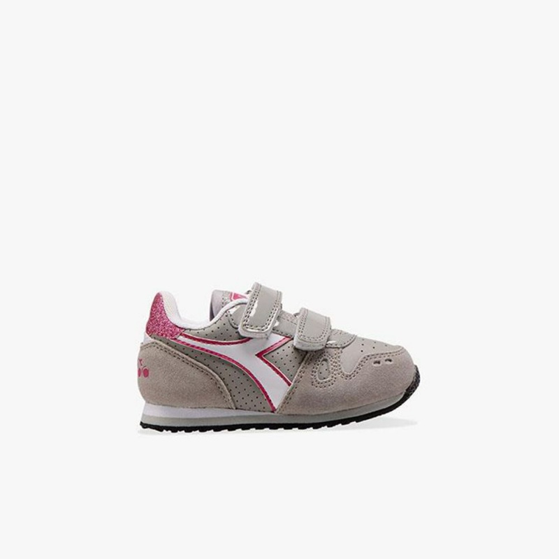 Diadora Simple Run Lave Sneakers Børn Grå | ROGNALX-51