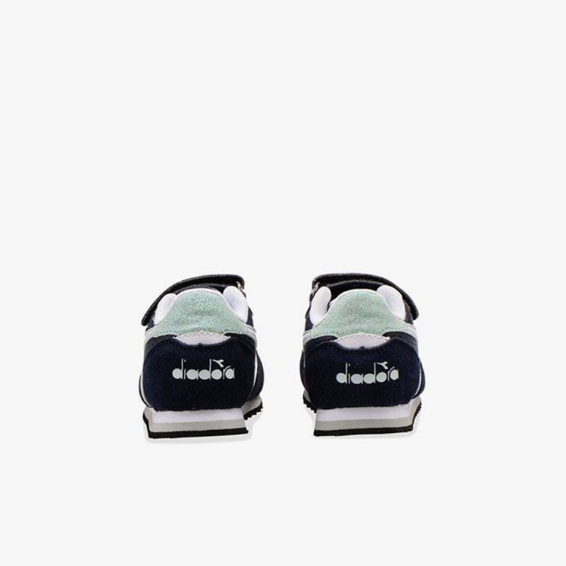 Diadora Simple Run Lave Sneakers Børn Mørkeblå | KYTPRWH-87