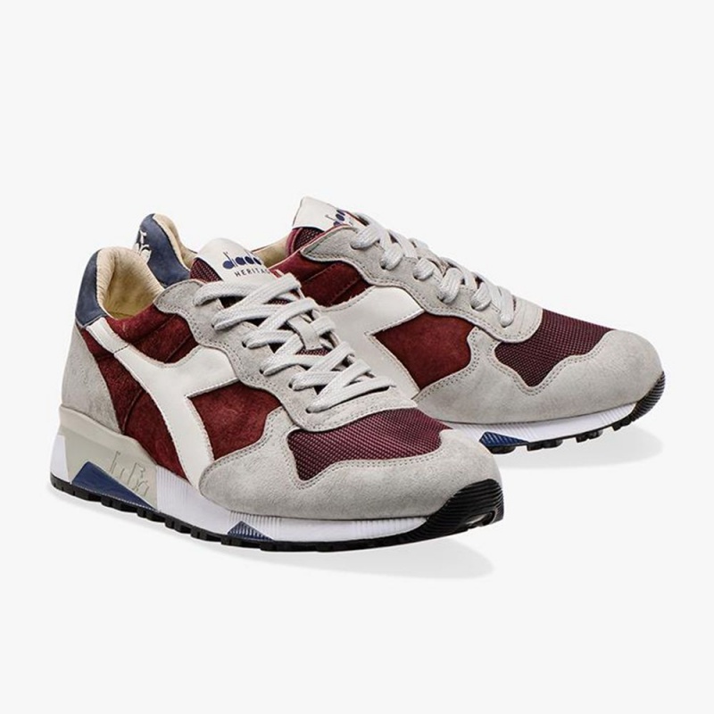 Diadora Trident Lave Sneakers Herre Rød | UWHVMXG-80