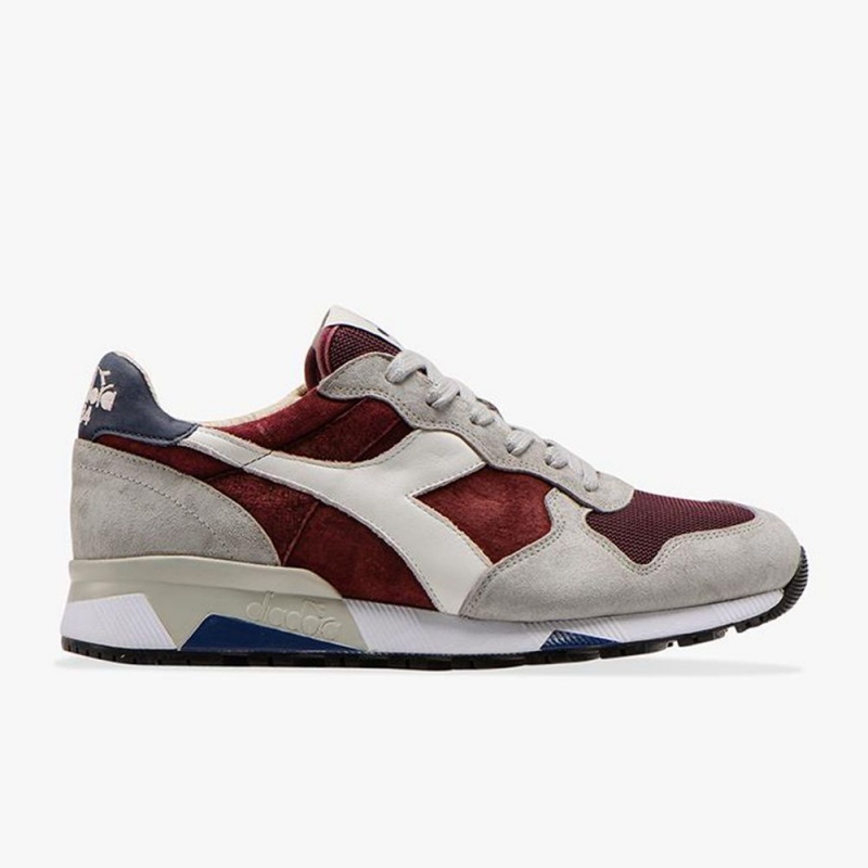 Diadora Trident Lave Sneakers Herre Rød | UWHVMXG-80